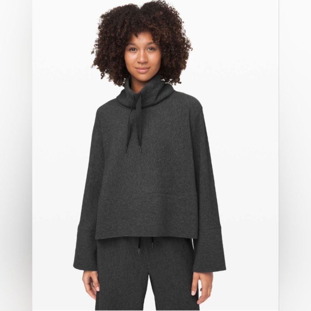 Lululemon Retreat Yourself Pullover Charcoal Grey